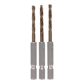 Sankyo Corporation CUSTOM KOBO CCB-355 3-Piece Short Size Cobalt HSS Steel Drill Blade Set, 0.14 inches (3.5 mm), Pack of 3