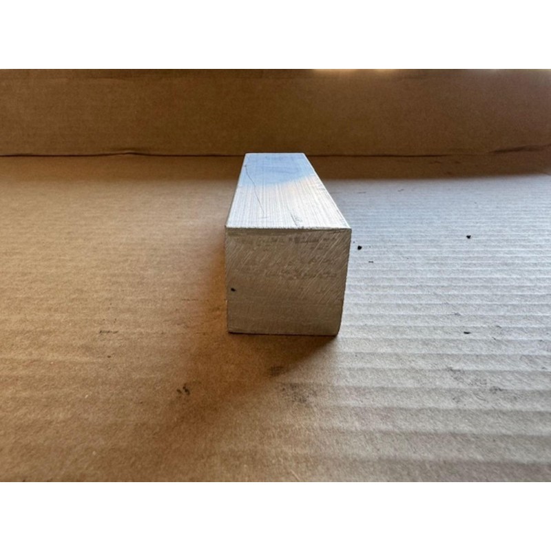 Aluminum Square Bar, 1.5" x 1.5", Solid Stock, Machining, 6061-T6511,