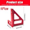 Woodworking Angle Ruler, 3D Woodworking Square Protractor, 3D Multi Angle