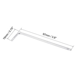 sourcing map T10 Anti Tamper Proof Torx Star Key Bit Wrench, L-Shape 3.8-inch Long Arm, CR-V Steel 2 Pcs