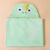 saerryor Green Dino Hooded Towel for Kids, 70 x 140cm