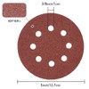 LESNIC 40 Grit Sanding Discs 50 pcs, 125mm Sanding Sheets