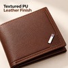 Men’s PU Leather Bifold Wallet for Daily Essentials – Compact
