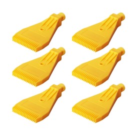 Ohamtes 6 Pieces G1/4 Male Thread ABS Flat Nozzle Air Blow Nozzle Water Cooling Nozzle Single Hole Installation Suitable for Air Compressor Parts, Air Drying, Dust Removal, Surface Treatment