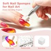 200PCS Soft Nail Sponges with 1PCS Grabbing Pen for Ombre