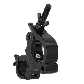 sourcing map Light Truss Clamps, Aluminum Alloy Stage Lighting Pipe O Clamp for 1.22-1.38inch & 1.77-2.05inch OD Tube Max Load 220Lb Double Buckle, 1Pcs, Black