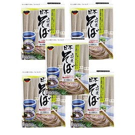 J-Basket Japanese Noodles 5-Pack Set, Buckwheat
