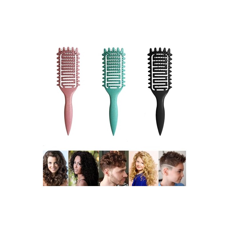 WADY Cepillo para Cabello Rizado Para Mujeres, Cepillo para Rizos,