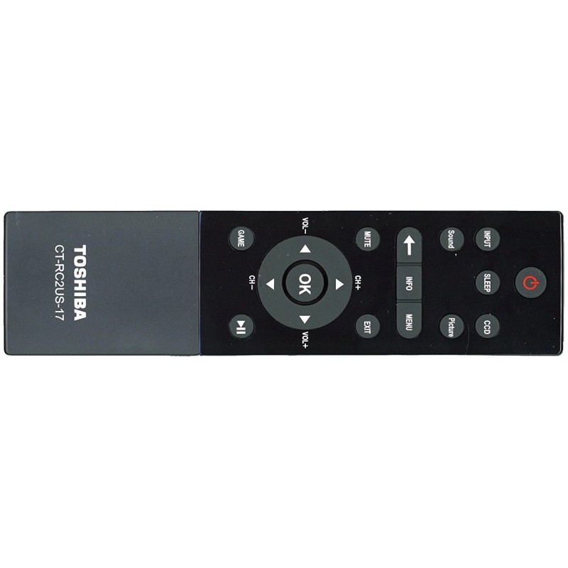 Toshiba Original Genuine Toshiba CT-RC2US-17 TV Remote Control 55L621U 49L621U