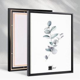 Bildershop-24 Lemgo Shadow Groove Frame for Stretcher Frame Pictures and Canvases, 70 x 100 cm, Matt Black