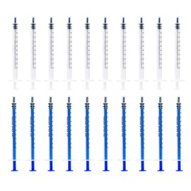 20 Pcs 1ml Colostrum Syringes with Cap, Colostrum Collector, Syringes for Colostrum Harvesting for Refilling and Measuring Liquids, Colostrum Harvesting, Plant Watering