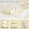 TRZZ 4-Pack Bed Sheet Organizers and Storage, Foldable Linen Bins