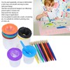 10 Pieces Spill Proof Paint Cups Kids Painting Set with