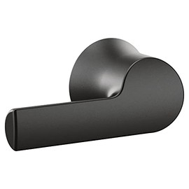 Moen Doux Matte Black 4.25" Brass Decorative Toilet Tank Flush Lever, YB0201BL