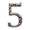 Cast Iron House Numbers- 5.5 Inch Rustic Address Number- Solid