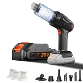 TAKECAE Cordless Car Vacuum Cleaner High Power Portable 4-in-1 Multifunctional Mini Vacuum with 22000PA Air Duster with 12500mAh Removable Battery for Car,Office and Home Cleaning