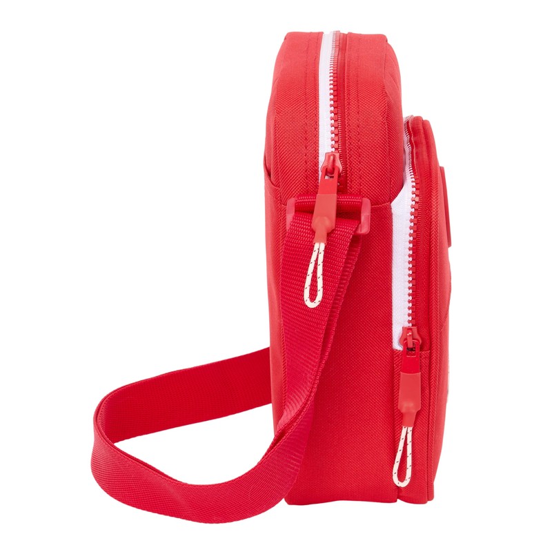 Safta Unisex Children's M672-612465672 Shoulder Bag with Outer Pocket, Red,