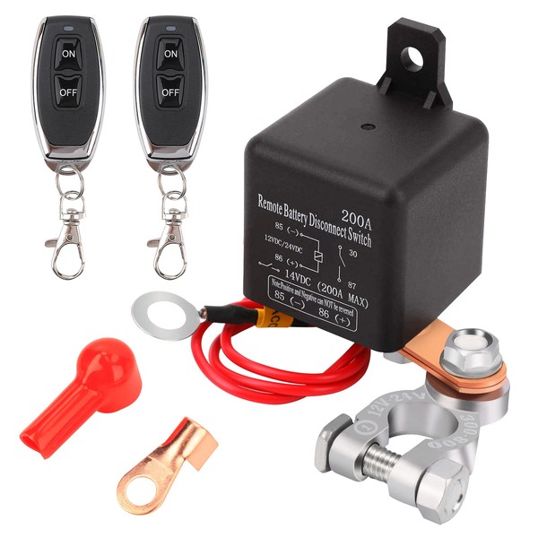 Remote Battery Disconnect Switch 12V Battery Kill Switch for Car,