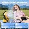 30000mAh Portable Camping Fan with RGB Lantern, Rechargeable Battery Powered