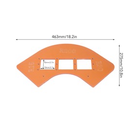 Radius Jig Router Template R15 R30 R100 R200 Cabinet Coat Rack Cut Wood Corners Switch Holes Milling Rounded Corner Router Bit Templates