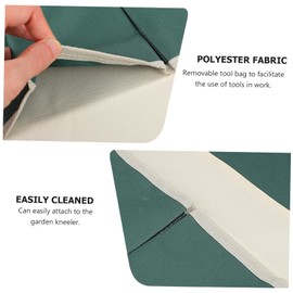 OFFSCH Kneeling Stool Side Pockets Garden Tool Storage Bag Kneeler Seat Tool Pouch Gardening Tote Bag Garden Kneeler Seat Bag Tool Kit Garden Tools Stripe 600d Oxford Cloth Work