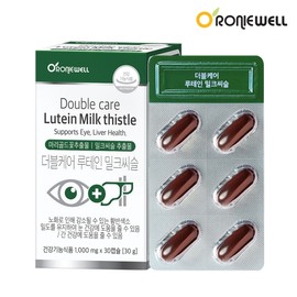 Ronniwell Double Care Lutein Milk Thistle (1,000mg x 30 Capsules) / 로니웰 더블케어 루테인 밀크씨슬 (1,000mg×30캡슐)