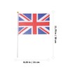 Union Jack Flags, 50pcs Union Jack Hand Flags with Sticks