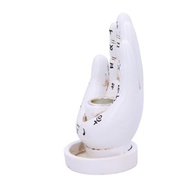 Nemesis Now Palmistry Backflow - Quemador de Incienso (12 cm), Color Blanco