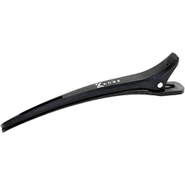 Kobe Professional Hairdresser's Black Carbon Section Clips (x 6) - Made With Super Tough Carbon
