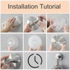 jwflck Suction Hooks - Shower Suction Cup Hooks, No-Drill Waterproof