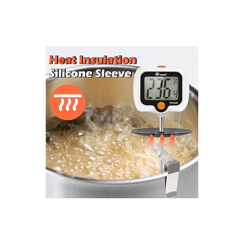 Termómetro digital de caramelo para cocina, cocina y confitería
