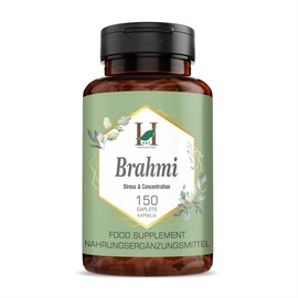 H&C Brahmi Capsules / Tablets (Bacopa Monnieri) - 750 mg, 150 Capsules | for Rejuvenation for the Brain and Nervous System