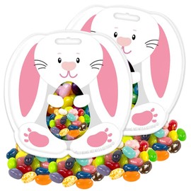 Easter Candy Jelly Beans Filled Easter Bunny Pouch 2 Pack, 5.5oz.