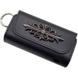 Case for iqos Compatible with IQOS Compatible with IQOS Ilma Case, PU Leather Case for IQOS Dolma Compatible Case, Includes Carabiner Included, Convenient to Take Out and Carry Together Storage, Magnetic (Black)