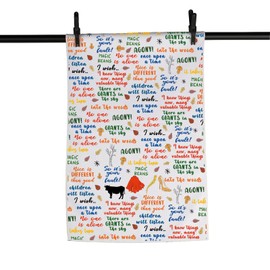 MNIGIU Musical Lover Gift Musical Quotes Dish Kitchen Towel for Theater Fan Housewarming Gift (Into The Towel)