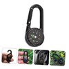WHAMVOX Camping Compass Carabiner Clip Multi-Function Hiking Gear for Outdoor
