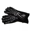 Velocita 118 Safety Driving Gloves Racing 2 Layer Skeleton SFI 5 Silver XX-Small