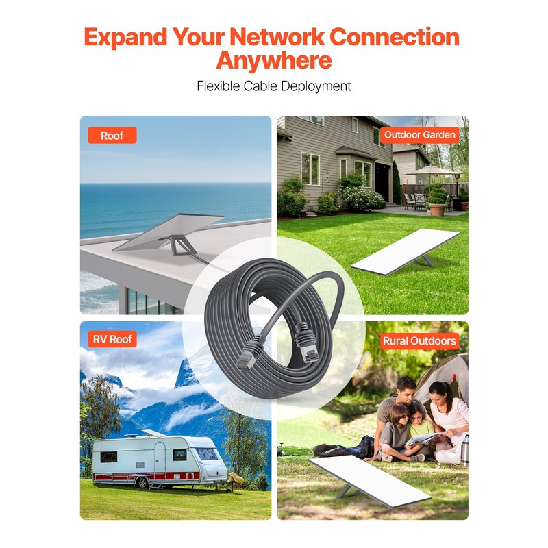 VEVOR Starlink Gen 3 Cable, 100 FT, 26 AWG Copper