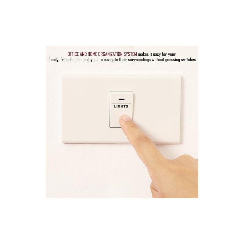 Rousrie Transparent Fan Light Switch Sticker for Identifying Switches and