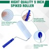 9 Inch Screed Spiked Roller Self Leveling Concrete Roller Epoxy