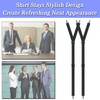 Shirt Stays for Men Shirt Garters for Men Adjustable Elastic