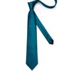 DiBanGu Extra Long Solid Dark Teal Tie for Men Big