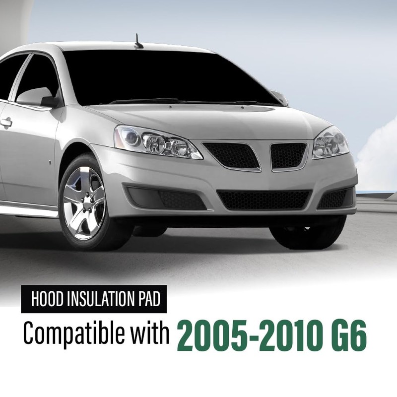 LQI Hood Insulation Pad 1/2" with Clips Compatible with GMC