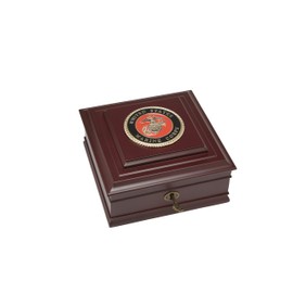 Allied Frame US Marine Corps Medallion Desktop Box