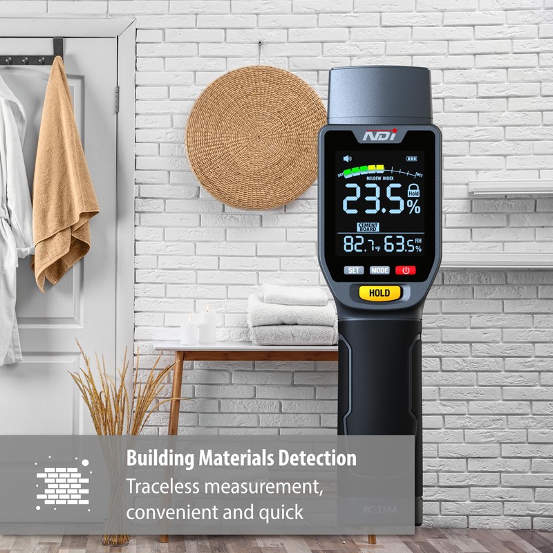 NDI 6 in 1 Non-invasive Moisture Meter Pinless Humidity Sensor
