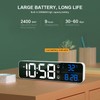 LED Digital Alarm Clock for Bedroom Electronic Clock with Thermometer