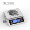 Digital Kitchen Scale 30KG/66LB, Stainless Bread Scale with LCD Display,
