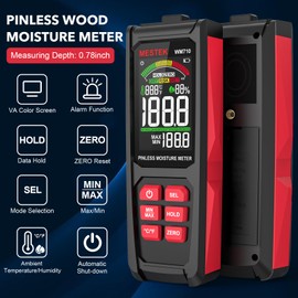 MESTEK Home Inspector Tool Kit with GFCI Outlet Tester, Moisture Meter, Upgraded AC50 Non-Contact Voltage Tester Pen, Electric Tester Kit with Carrying Case, Batteries