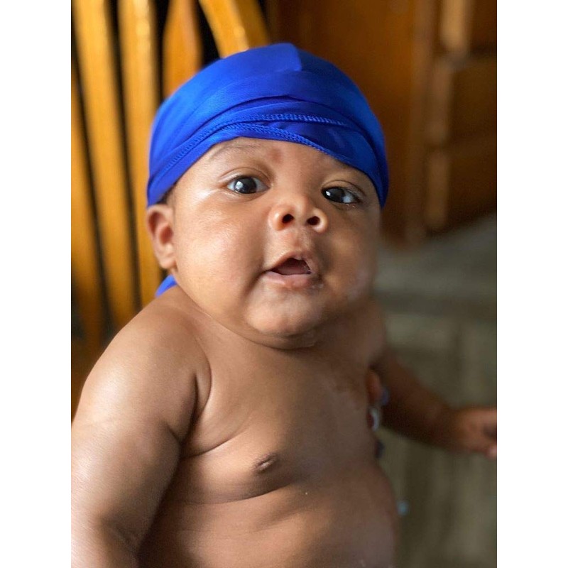 ForceWave 2 PCS Silky Satin Baby Durags for Boys Girls