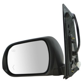 TRQ Left Mirror with Heat Power Folding with Mirror Turn Signal Drivers Side Compatible with 2011-2012 Toyota Sienna TO1320288 TO1320291